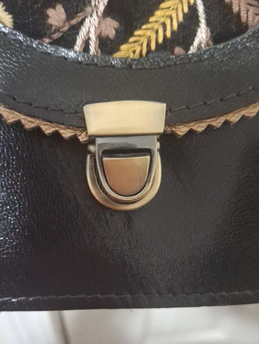 Liberina Bags Handmade Leather and Velvet Retro Clutch